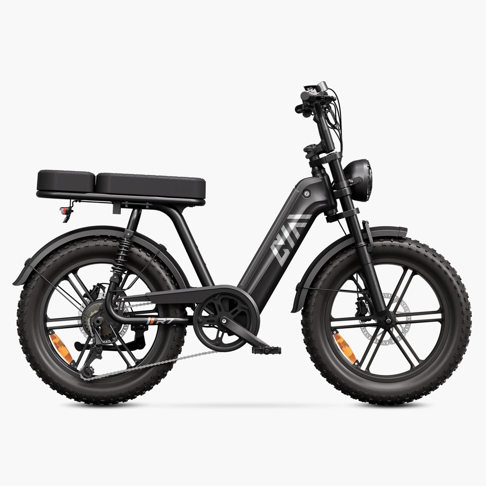 Vélo cargo électrique tout suspendu TST® R7 style cyclomoteur 250 W | Nouveau modèle 2026