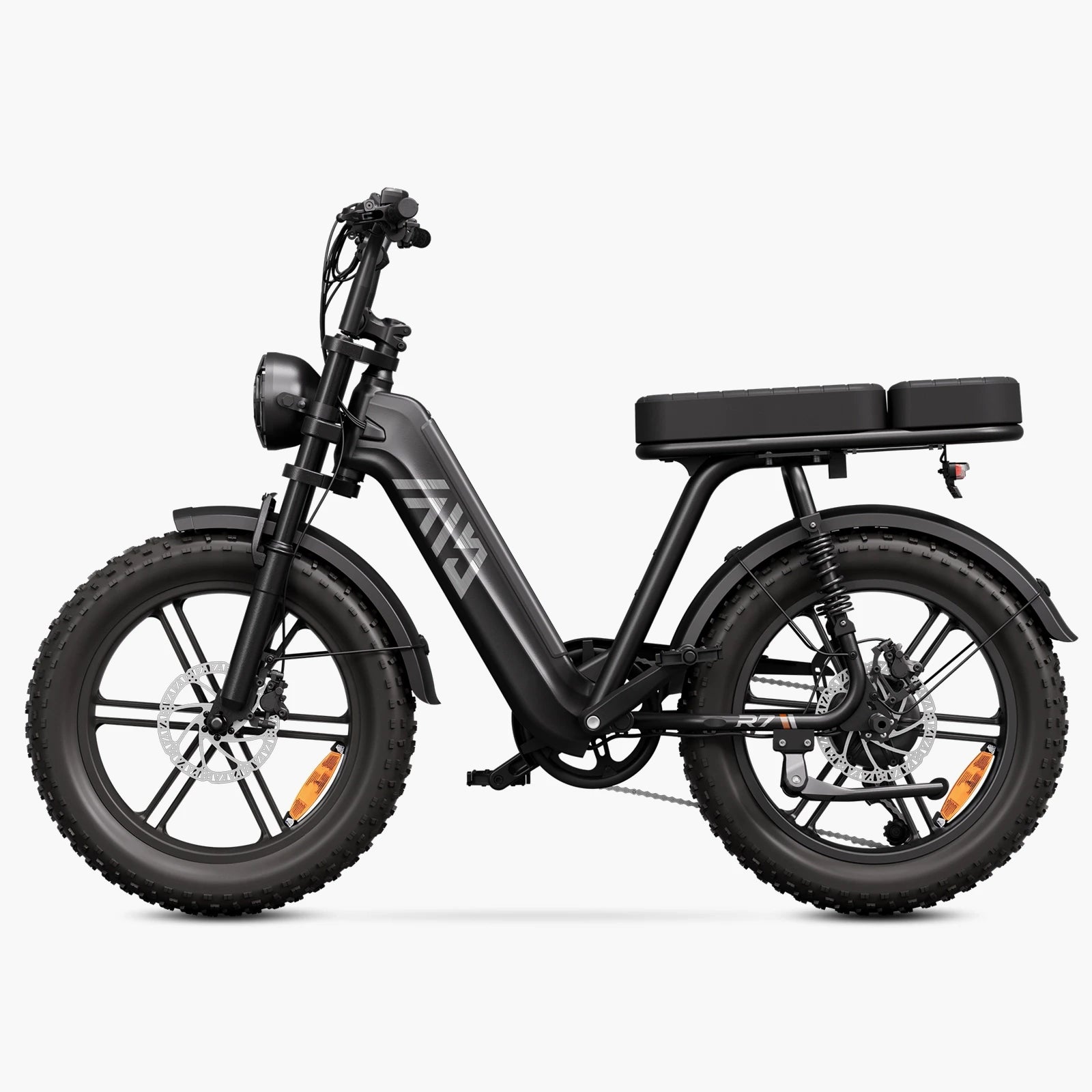 Vélo cargo électrique tout suspendu TST® R7 style cyclomoteur 250 W | Nouveau modèle 2026