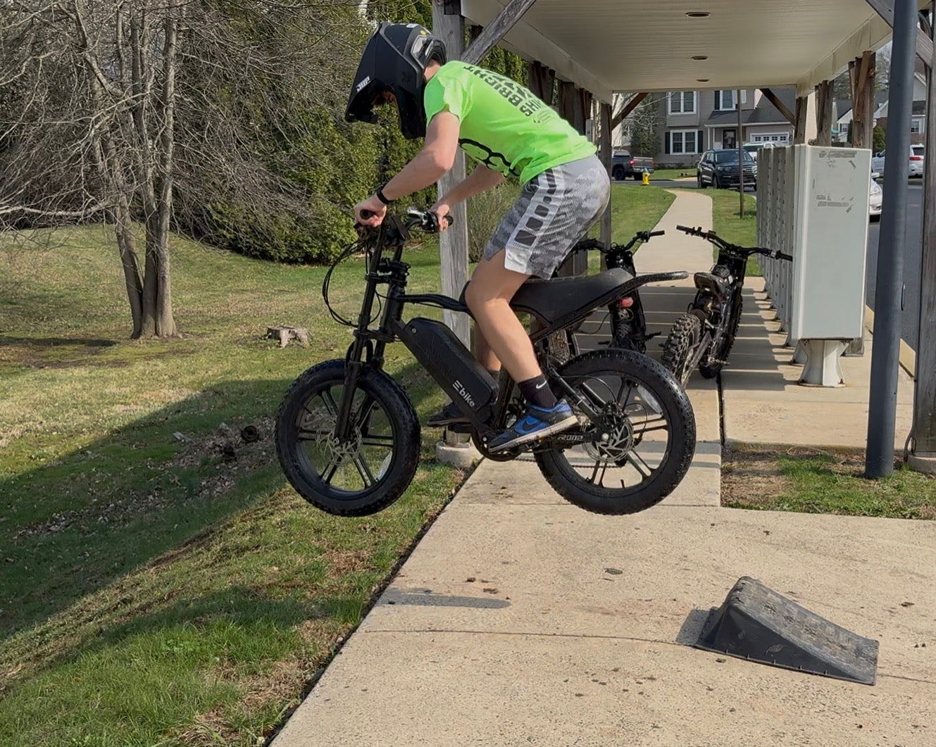 TST® R002 20'' 250W Full Suspension Moped-style Electric Bike
