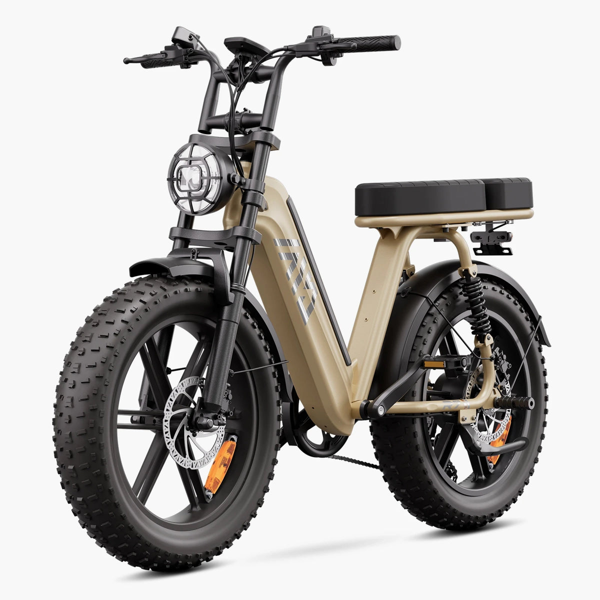 TST® R7 Moped Style 250W Full Suspension Electric Cargo Bike | 2026 New Model