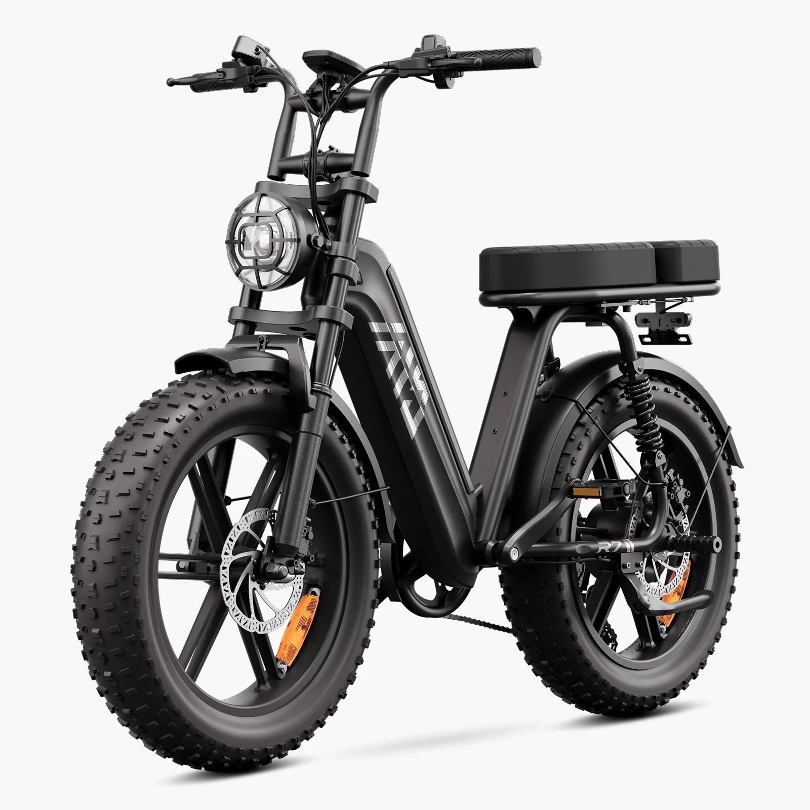 TST® R7 Moped Style 250W Full Suspension Electric Cargo Bike | 2026 New Model