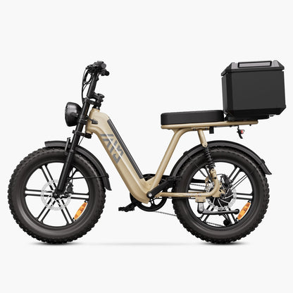 Vélo cargo électrique tout suspendu TST® R7 style cyclomoteur 250 W | Nouveau modèle 2026