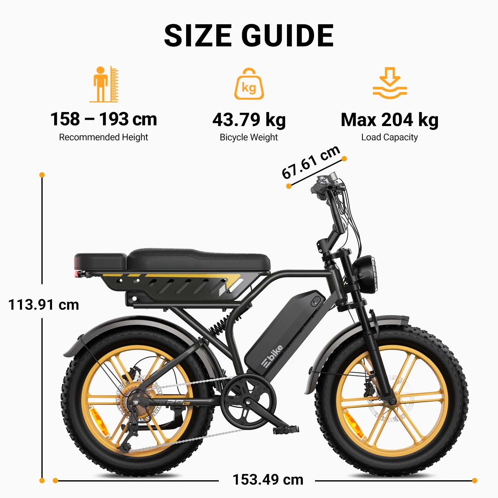 TST® R9 Dual-Battery 250W Long-Range Full-Suspension Moped Style Electric Bike (2026 Model)