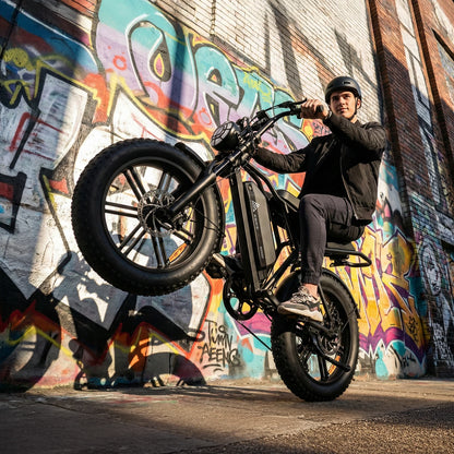 TST® R002 20'' 250W Full Suspension Moped-style Electric Bike