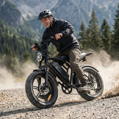 TST® R002 20'' 250W Full Suspension Moped-style Electric Bike