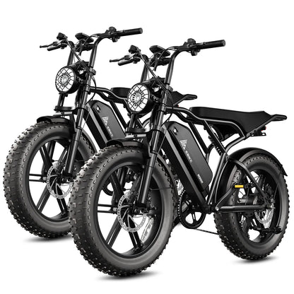 TST® Combo Sale R002 20" Full Suspension Moped-Style Ebike