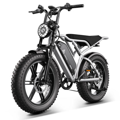 TST® R002 20'' 1500W Full Suspension Moped-style Electric Bike