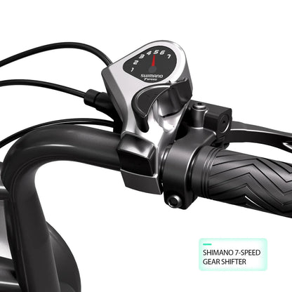 TST® R002 20'' 1500W Full Suspension Moped-style Electric Bike