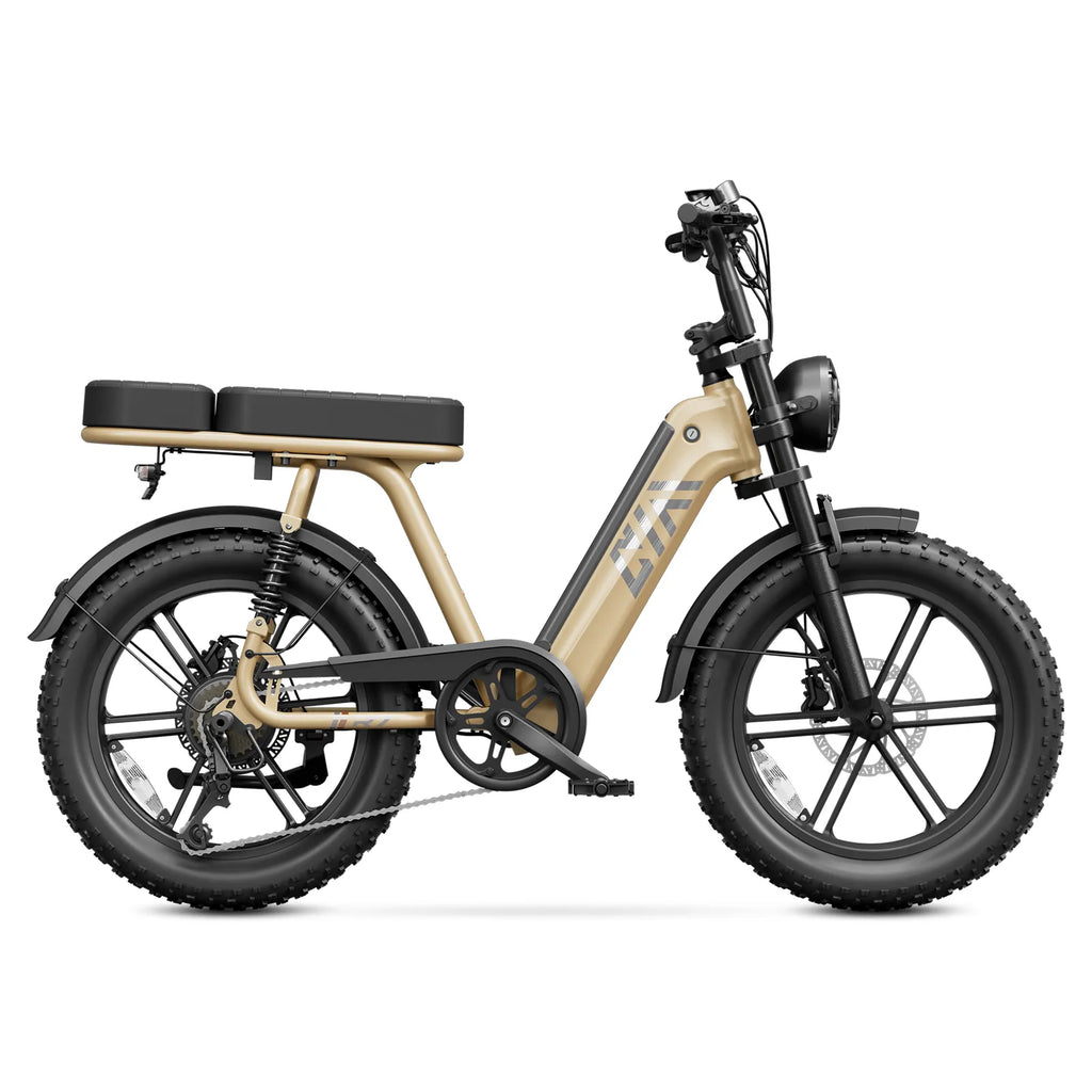 TST® R7 Moped Style 1500W Full Suspension Electric Cargo Bike | 2026 New Model