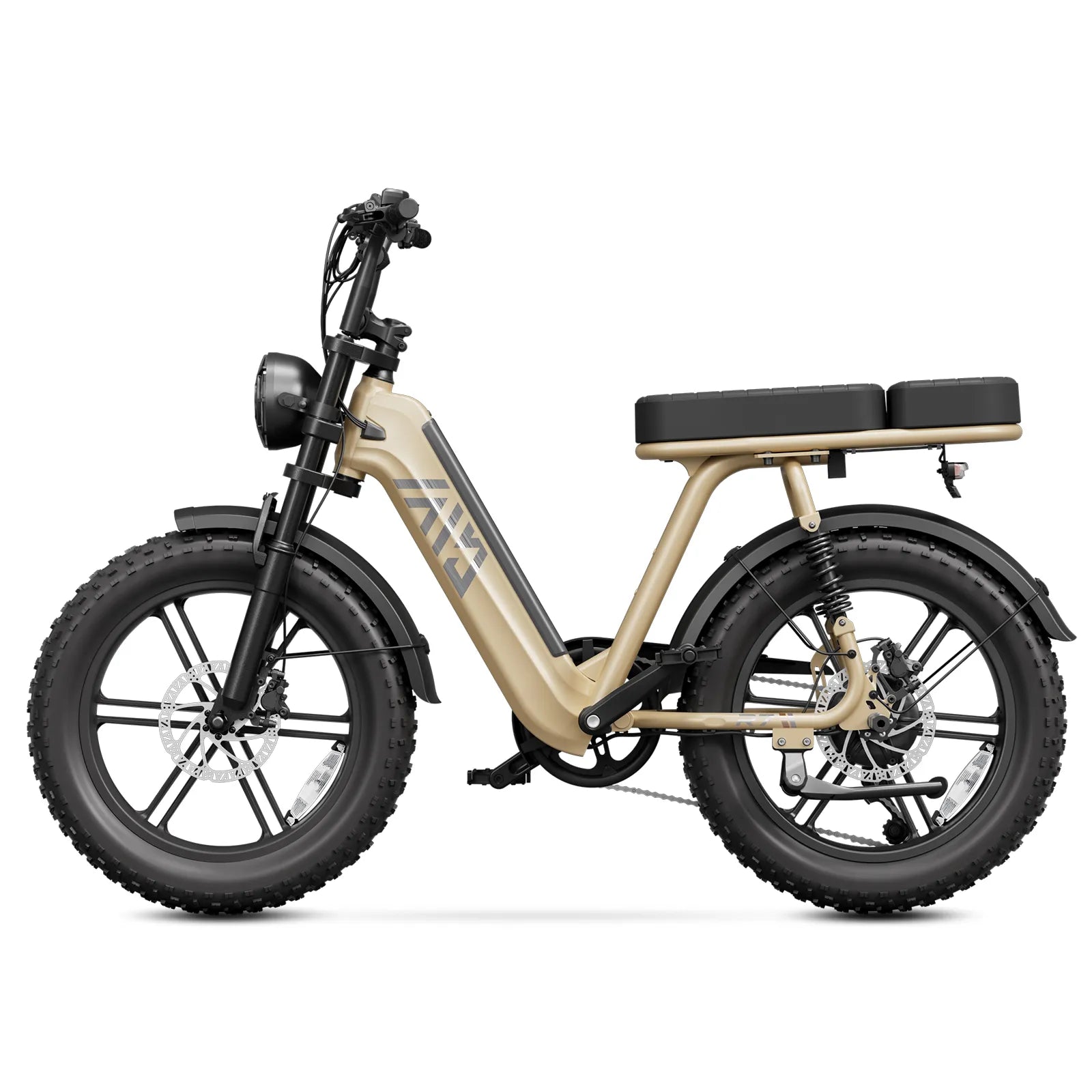 TST® R7 Moped Style 1500W Full Suspension Electric Cargo Bike | 2026 New Model