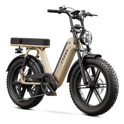 TST® R7 Moped Style 1500W Full Suspension Electric Cargo Bike | 2026 New Model