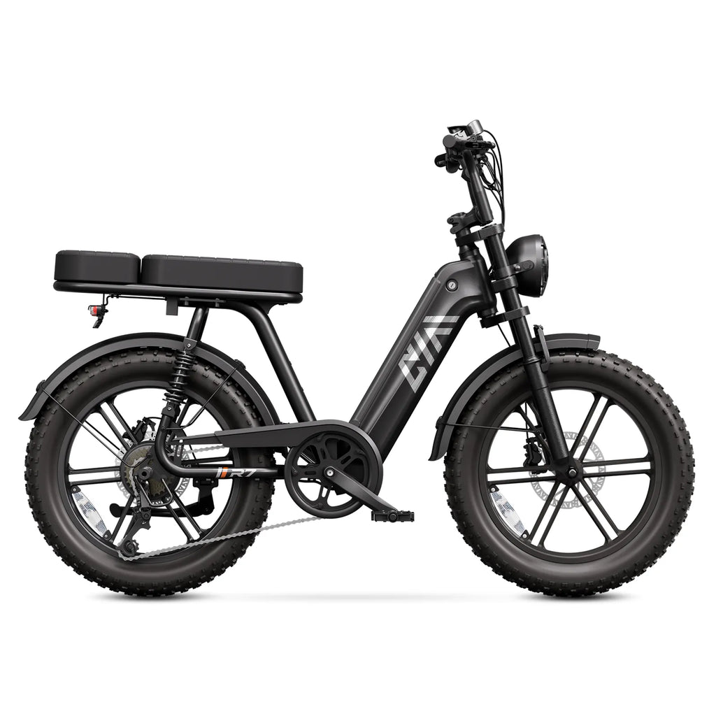 TST® R7 Moped Style 1500W Full Suspension Electric Cargo Bike | 2026 New Model