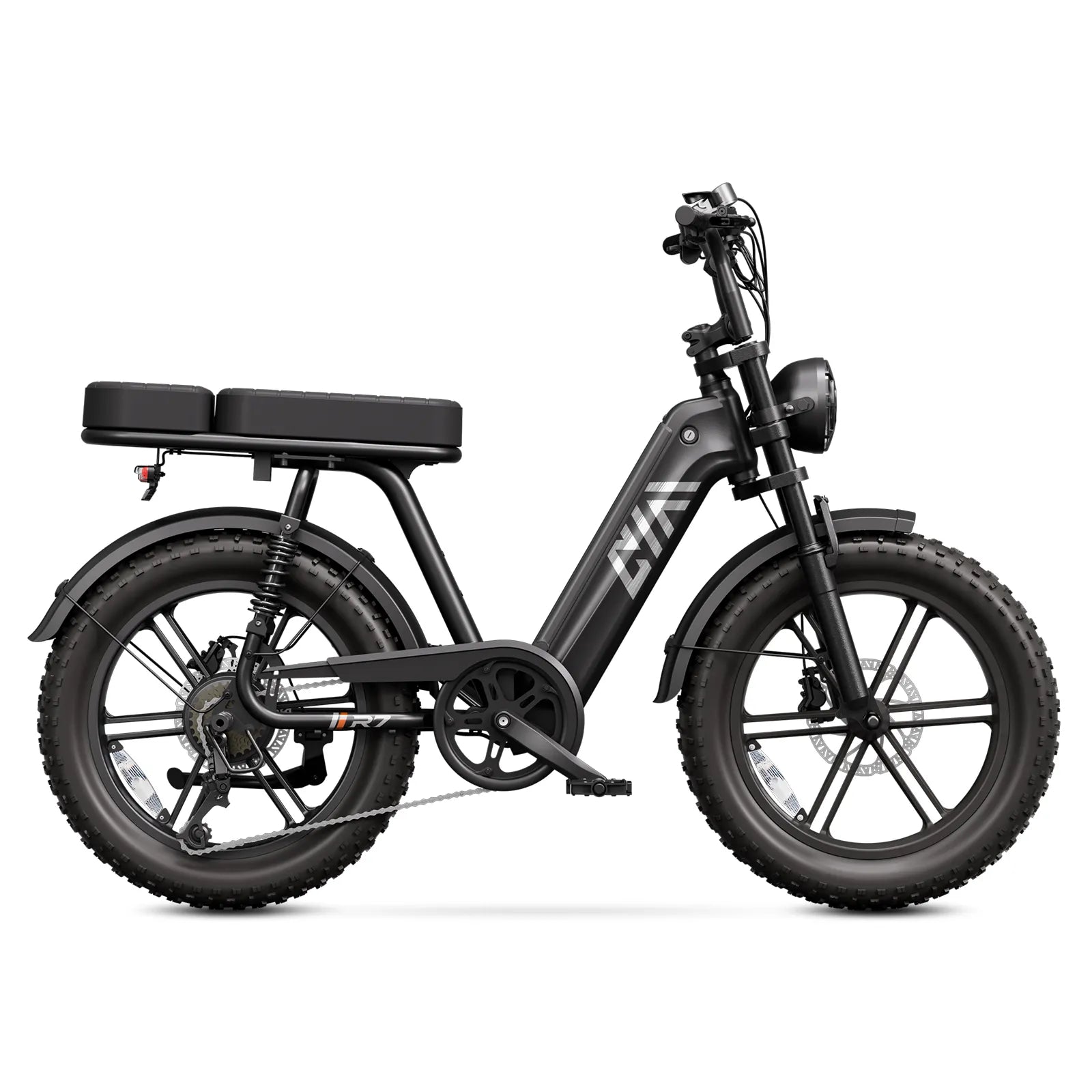 TST® R7 Moped Style 1500W Full Suspension Electric Cargo Bike | 2026 New Model