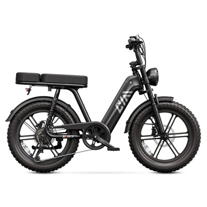 TST® R7 Moped Style 1500W Full Suspension Electric Cargo Bike | 2026 New Model