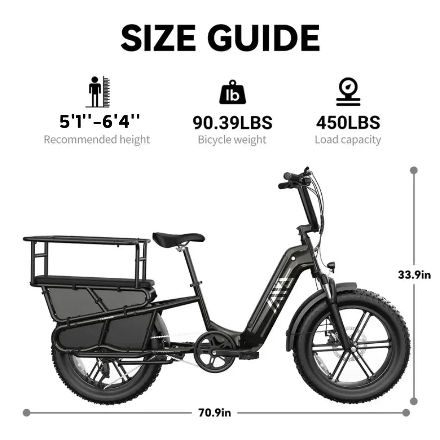 TST® Carrier 20'' Cargo Electric Bike